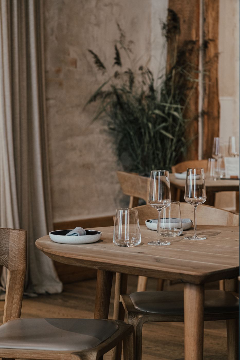 A table set for dinner